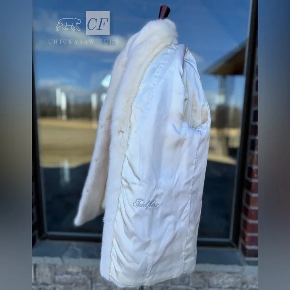 10/12 Genuine Pearl White Mink Fur Jacket Real Fur Genuine Fur Yudofsky’s